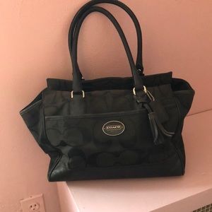 Black coach purse